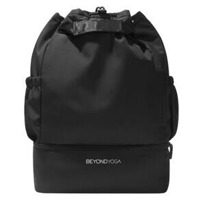 Beyond Yoga Convertible Gym Bag Black 18.9" x 16" New
